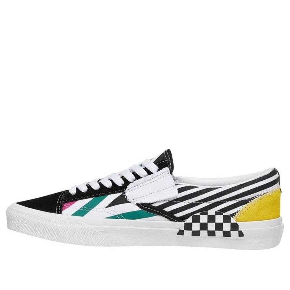 Vans Black, Yellow, and Teal Sneakers - Picture 2 of 3